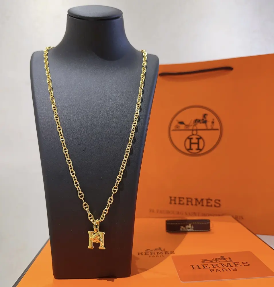 HERMES Necklace Pig Nose Necklace Series Jewelry Imported Customization. High-end Chain