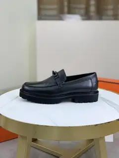 Hermès Men’s Fashion Formal Casual Leather Shoes Slip-on Style