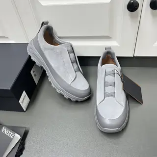 ZEGNA suede Triple StitchTM Monte luxury casual shoes Latest catwalk models official