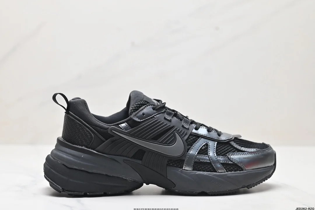 Nike V2K RUN running shoes retro style mesh breathable sports shoes gray and silver tight FD0736-101