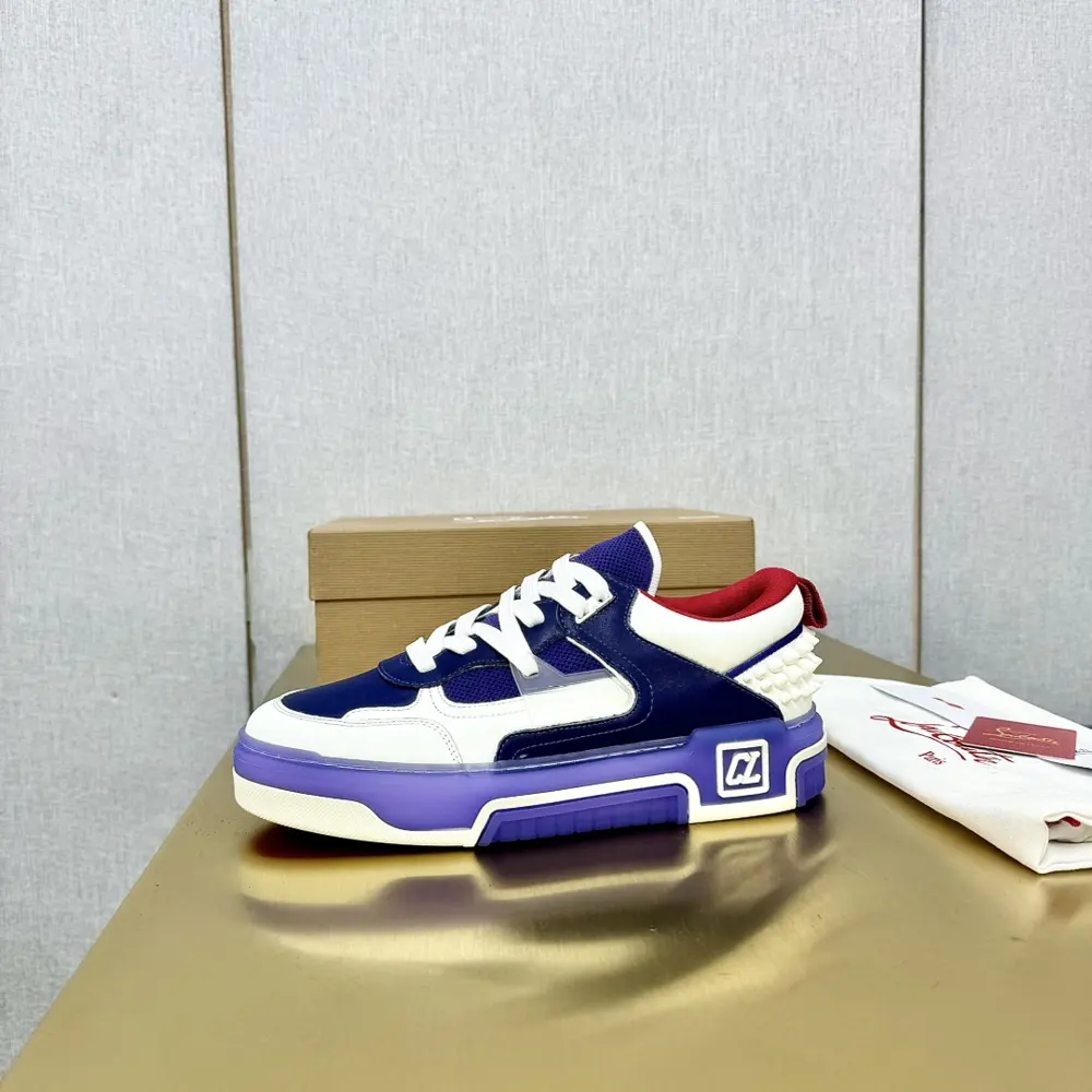 Christian Louboutin ASTROLOUBI unisex thick-soled sneakers with red soles are a perfect