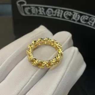 Chrome Hearts yellow gold twist ring