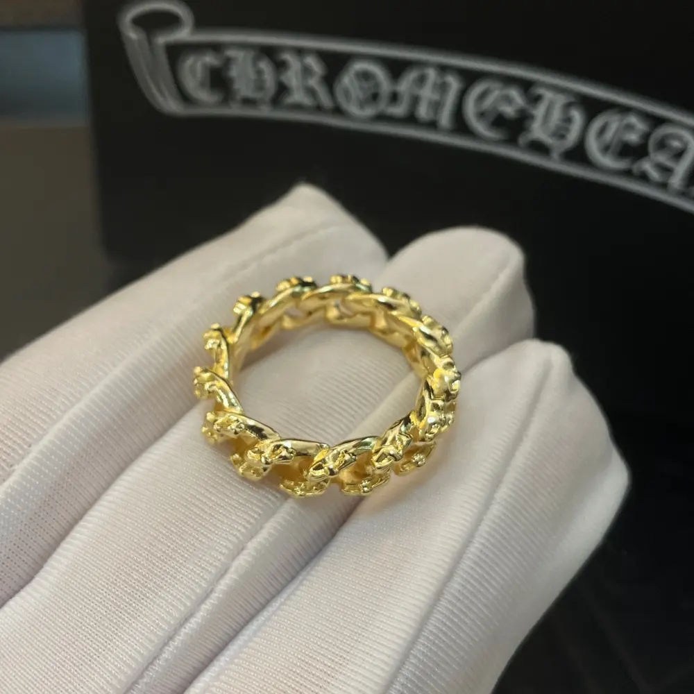 Chrome Hearts yellow gold twist ring