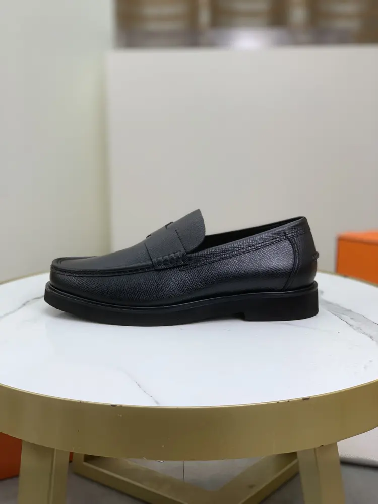 Hermès casual leather shoes original soft calfskin water-dyed cowhide lining original