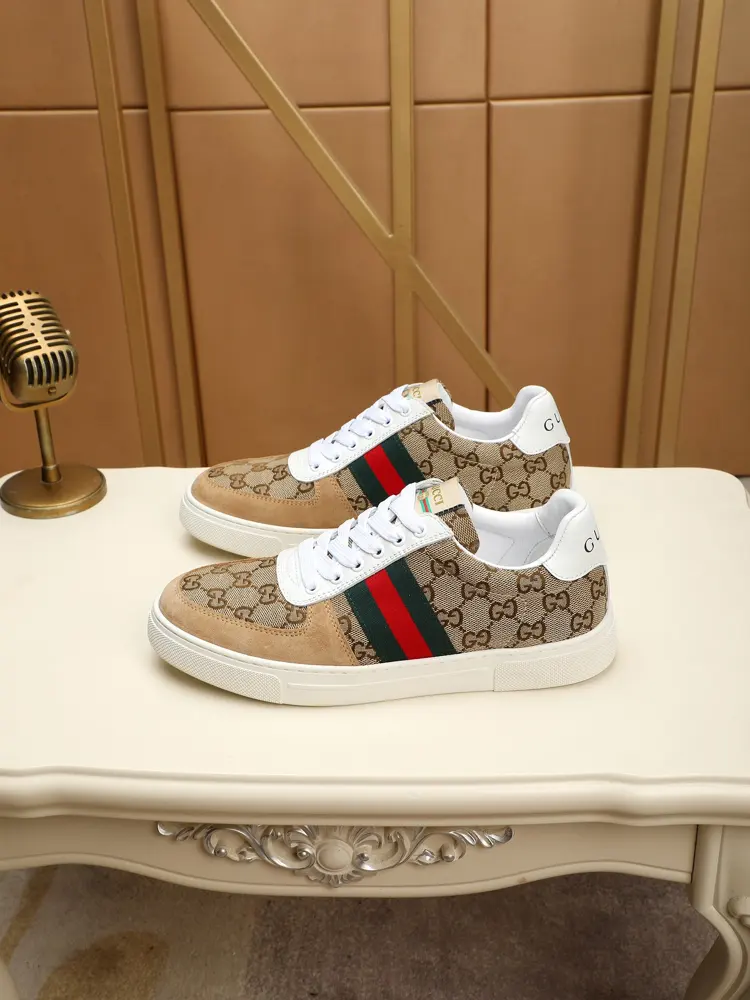 GUCCI new men’s leather shoes Sale at the counter Upper Italian imported cowhide
