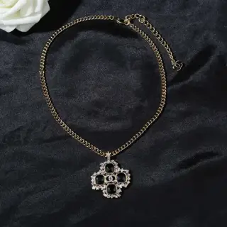 Chanel Double C clavicle necklace