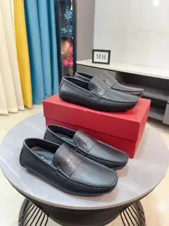 Salvatore Ferragamo loafers. The upper