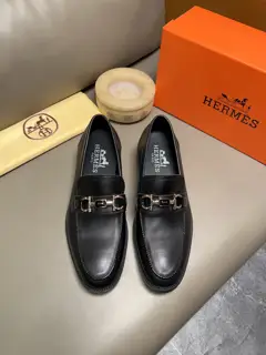 Hermès high-end leather shoes