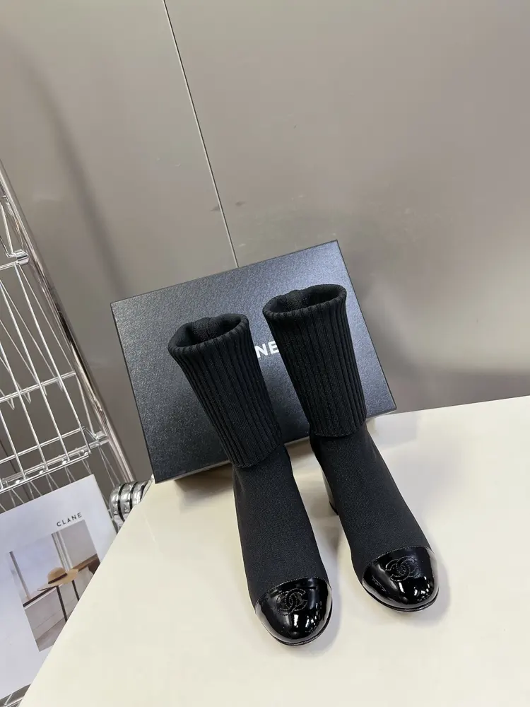 CHANEL autumn and winter new elastic boots