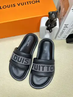 Louis Vuitton embossed slippers are now available