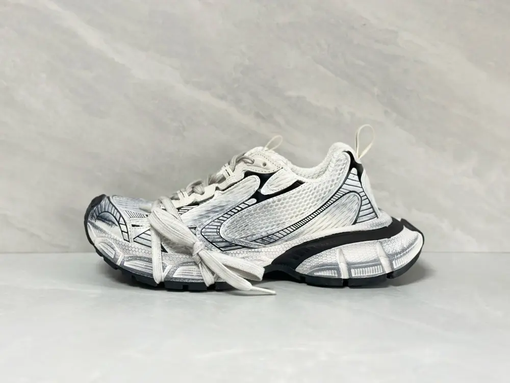 Balenciaga 3XL mesh lace-up distressed low-top dad shoes for men and women