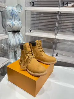 Louis Vuitton Timberland x LV co-branded leather yellow boots