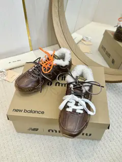 Miu Miu Miu + New Balance co-branded model new model Forrest Gump shoes German training