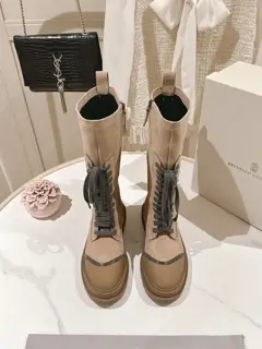 Brunello Cucinelli boots The classic inspiration from loafers defines the modern elegance