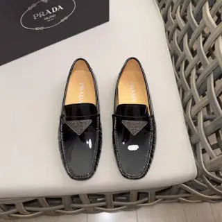 Prada driving shoes/moccasins|Selected original imported cowhide|Thick and soft|Full lining