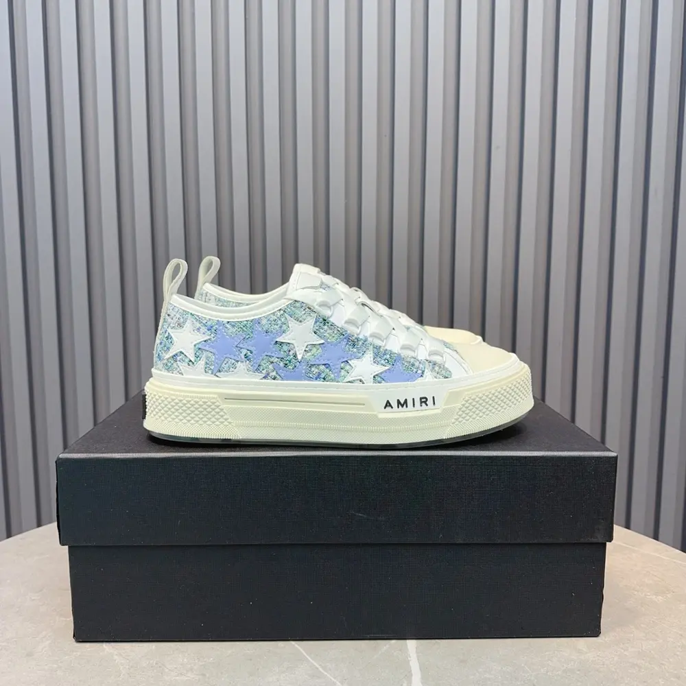 AMIRI canvas low-top thick-soled star casual board full of stars classic versatile fashion