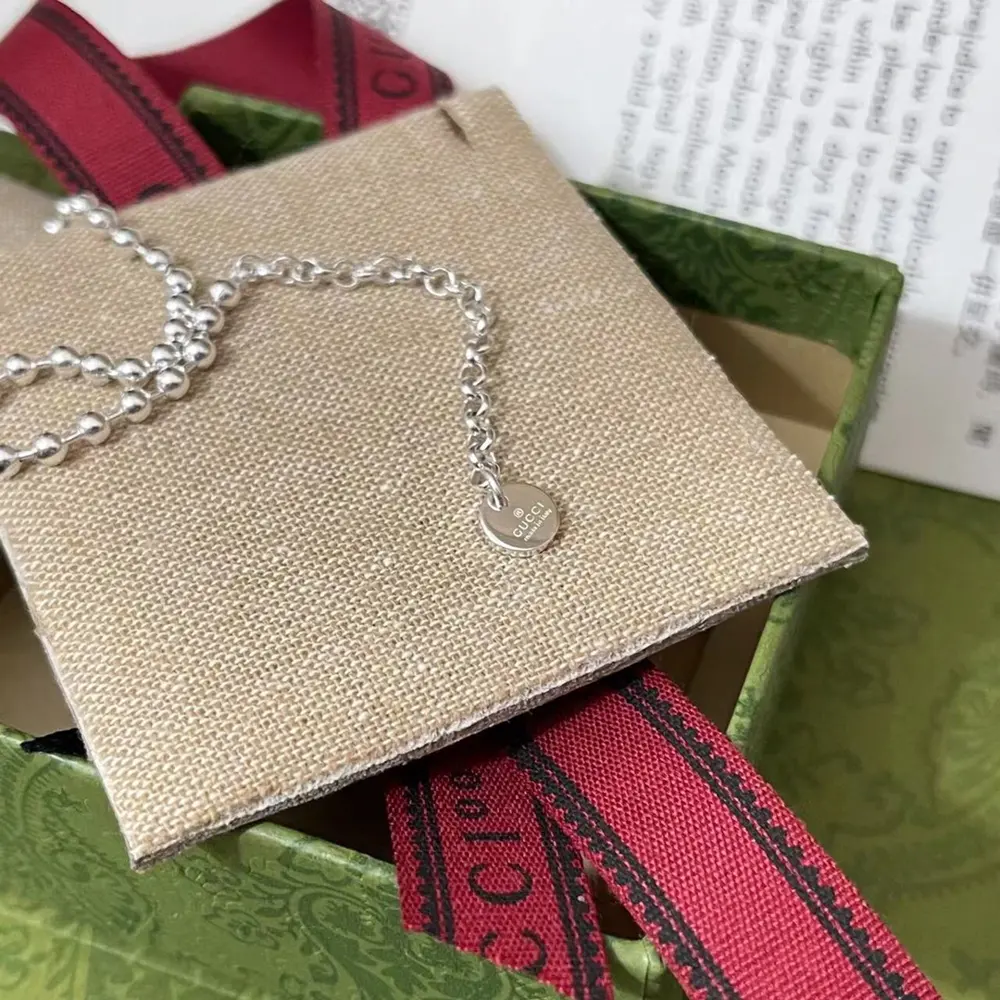 Gucci Double G Small Buddhist Bead Necklace