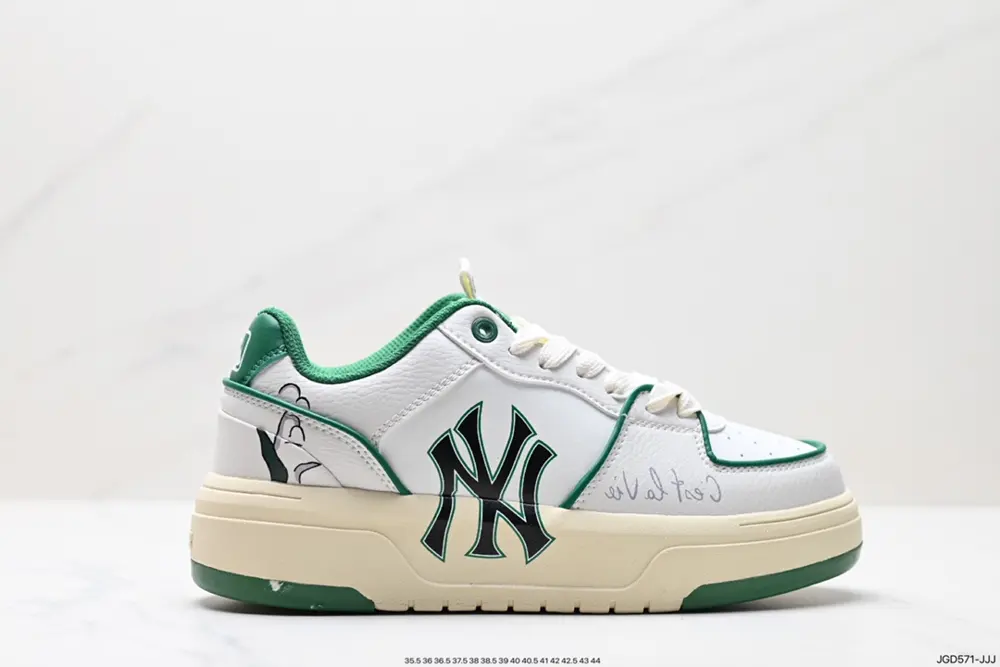 MLB Big Ball Chunky Mesh Thick-soled Daddy Series Low-top Mesh Lightweight Casual Sports 3ASXCA12N