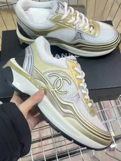 Chanel Spring Vacation Series Latest Casual Sports Shoes Silver
