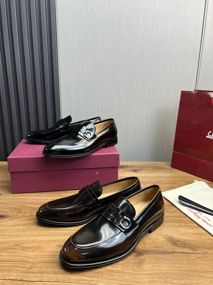Salvatore Ferragamo men’s business casual leather shoes