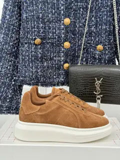 McQueen couple’s Dexter casual sports white shoes