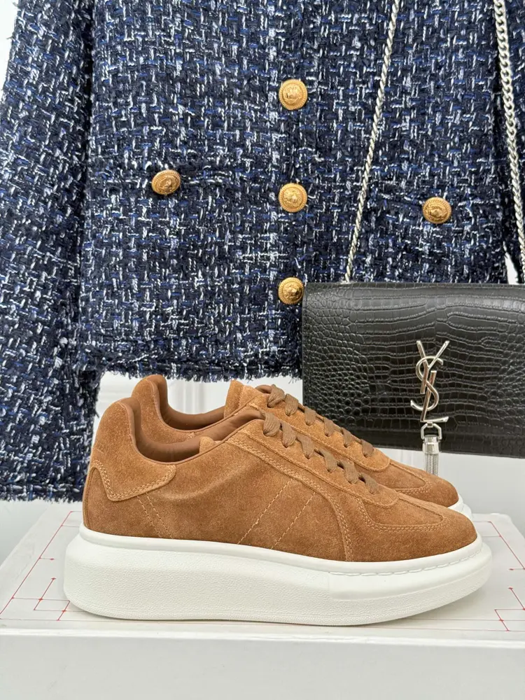 McQueen couple’s Dexter casual sports white shoes