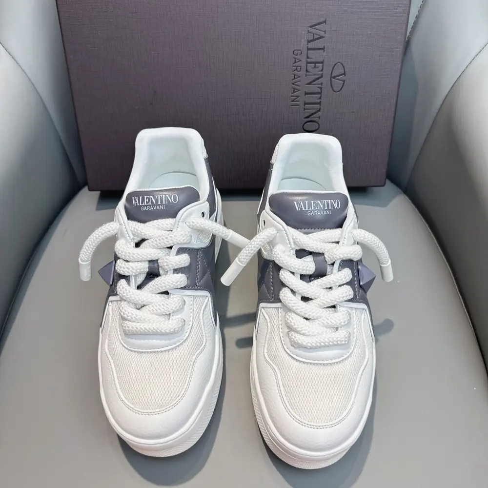 Valentino one stud series men’s thick-soled height-increasing sneakers