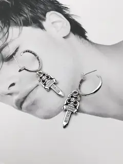 Chrome Hearts Sword Personalized Earrings