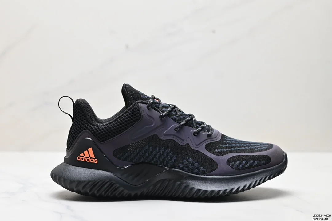 Adidas AlphaBOUNCE M Alpha high elastic horse brand shark gill pattern outsole leisure B43615
