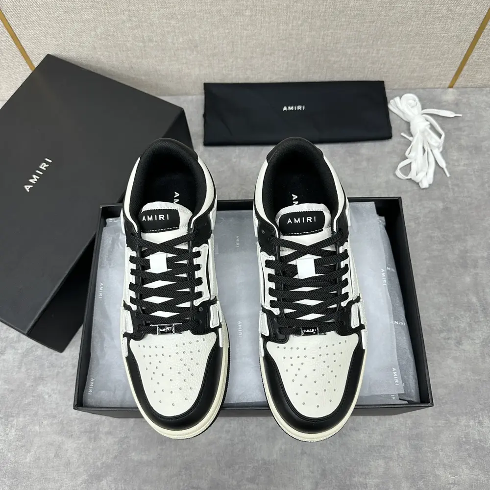 AMIRI couple style street style high version AMIRI bone shoes 20FW RUNWAY SKEL TOP
