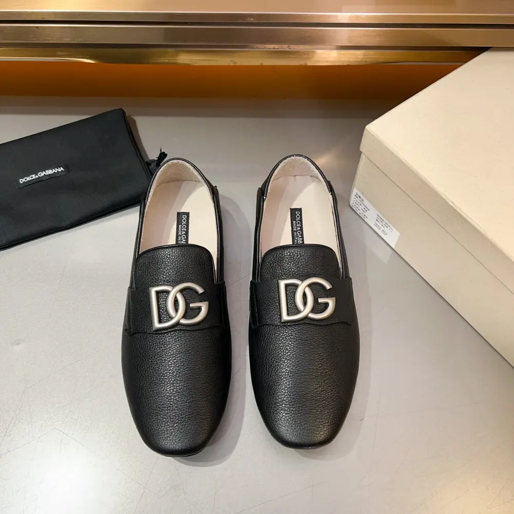 Dolce & Gabbana New Florio series soft suede moccasins