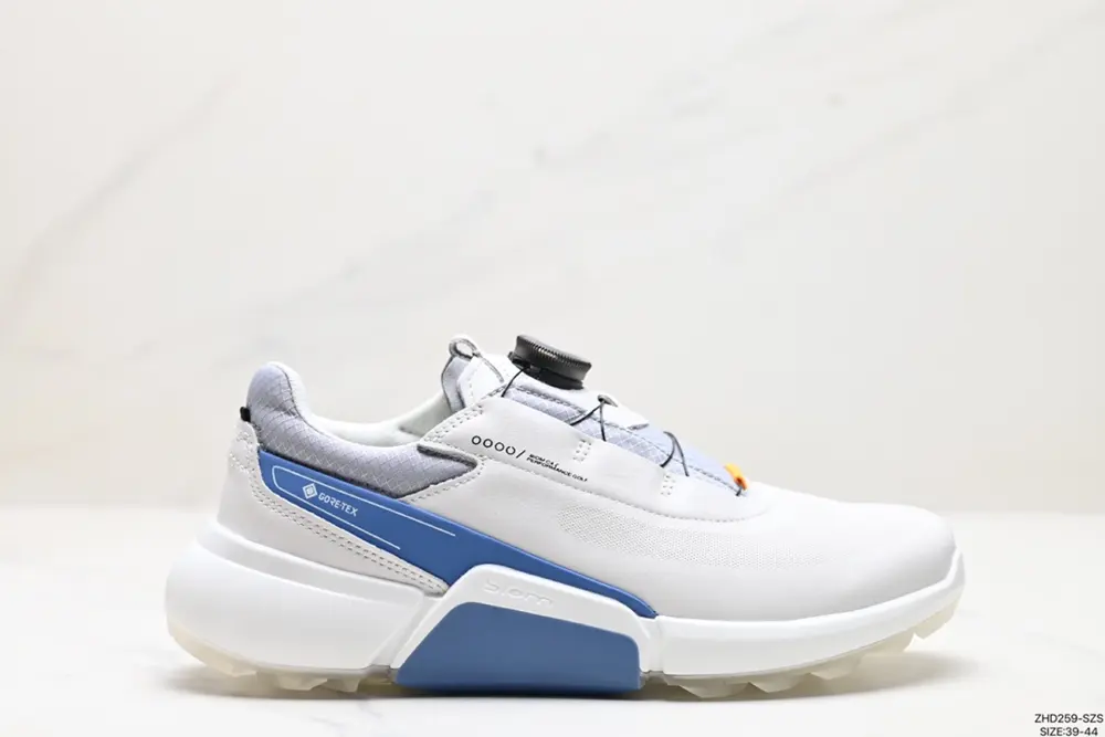 ECCO men’s outdoor sports casual shoes BOA lock yak leather golf shoes