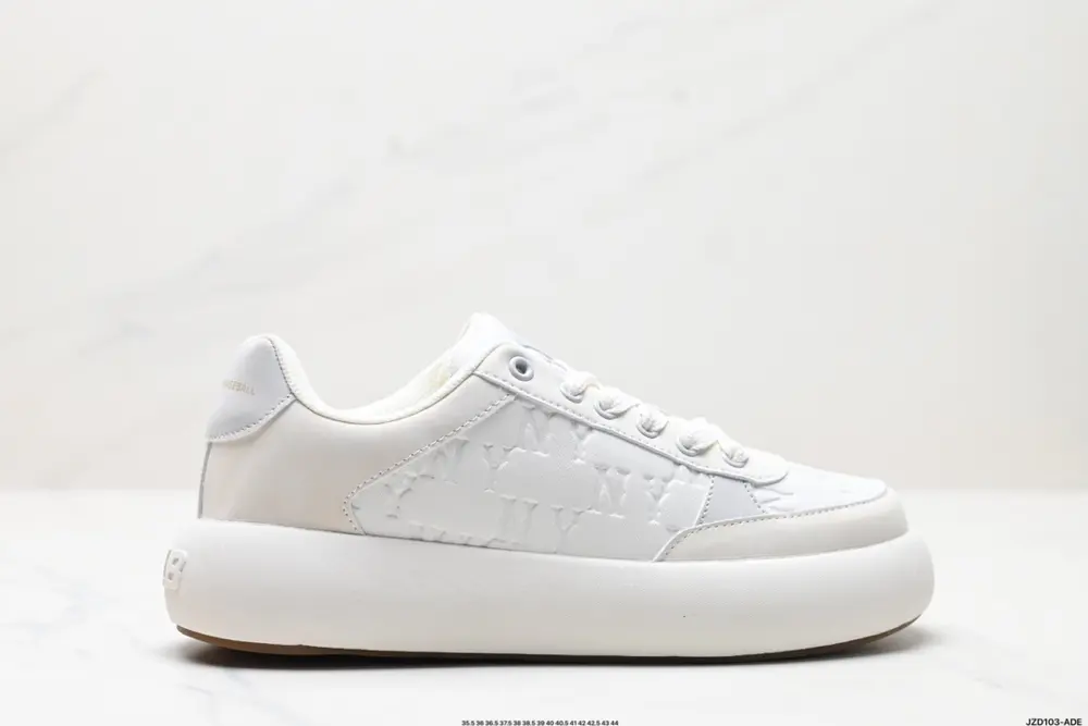 MLB retro thick-soled contrasting color large logo bread shoes warm height-enhancing 3ASXBMNAN