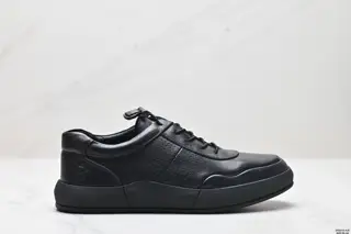 ecco imported leather sneakers