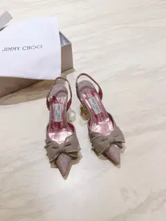 Jimmy Choo 2024sSSpring and Summer New Bow Sandals Series~