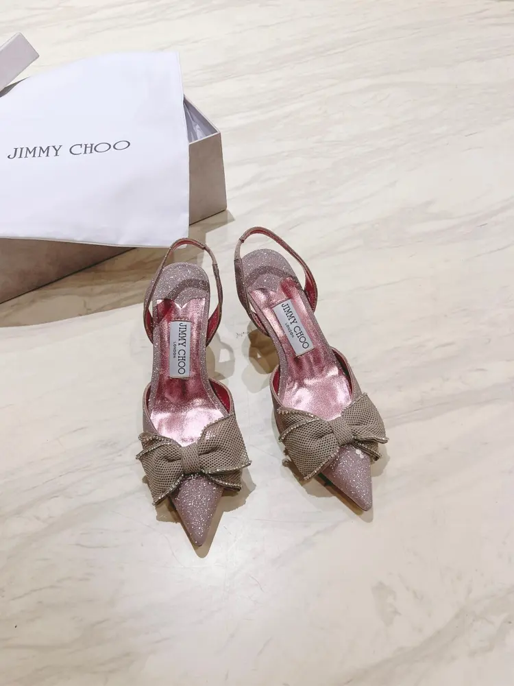 Jimmy Choo 2024sSSpring and Summer New Bow Sandals Series~
