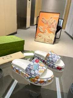 Gucci’s latest limited edition thick-soled slippers