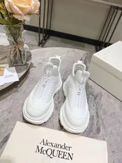 Alexander McQueen thick-soled zipper casual shoes