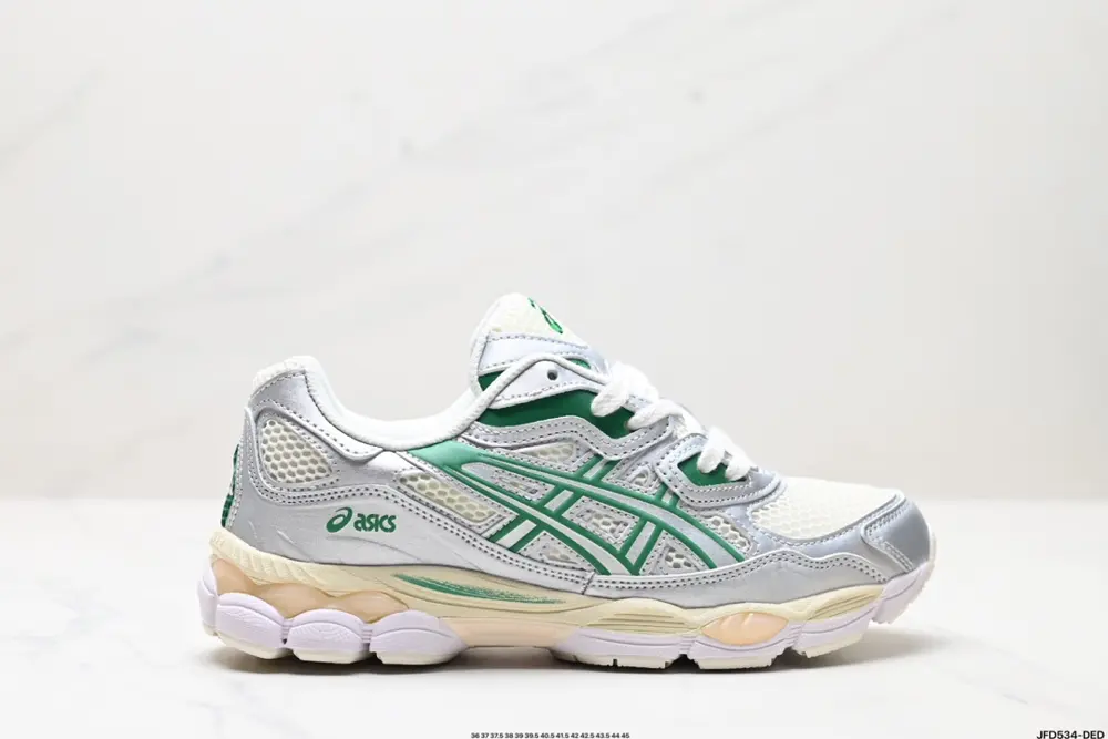ASICS/Asics GEL-NYC 2055 breathable mesh upper with some synthetic leather material. Adopts 1201A971-200
