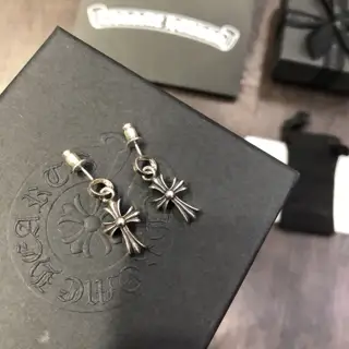 Chrome Hearts classic vintage cross earrings