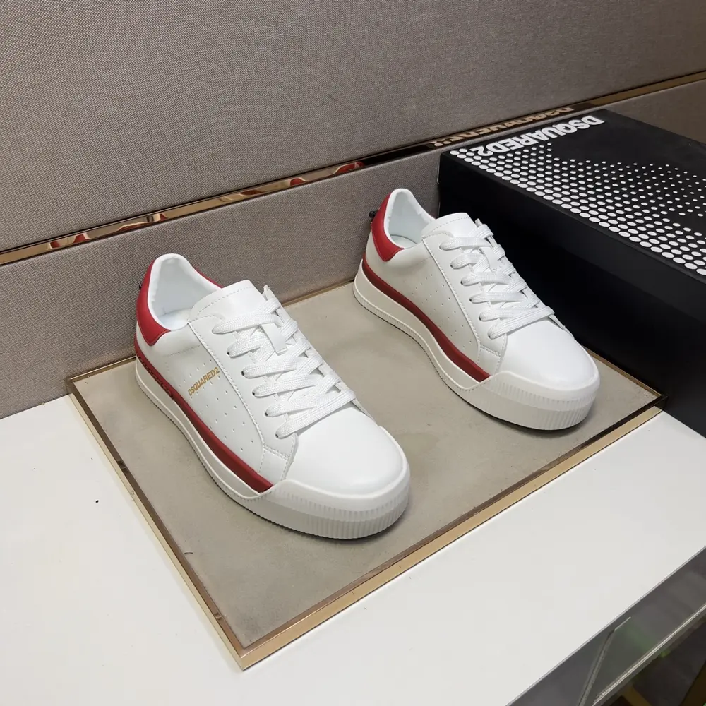 DSQUARED2 men’s casual shoes 2024z cabinet simultaneous sale Size: 38-46 The upper