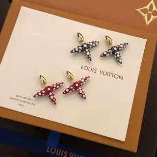 Louis Vuitton cross earrings