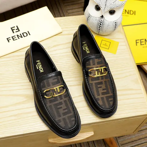 Fendi men’s formal leather shoes Classic series not to be missed The first layer