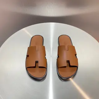 Hermès Classic H Slippers ~ High-end men’s sandals• beach shoes slippers ~ counter