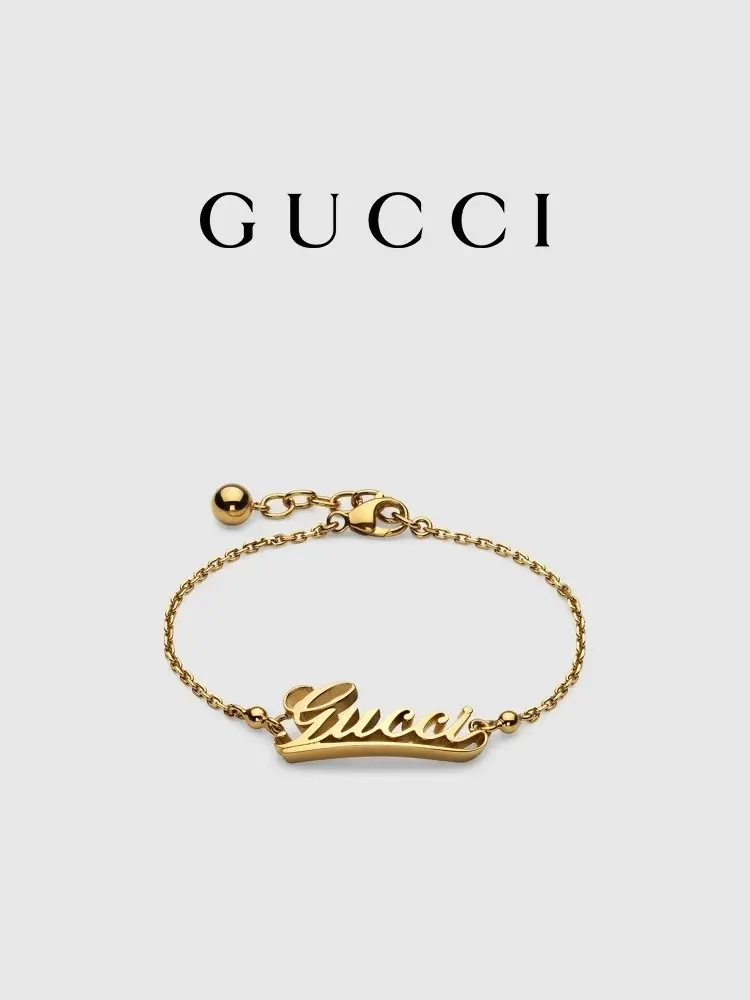 Bracelet with handwritten Gucci logo