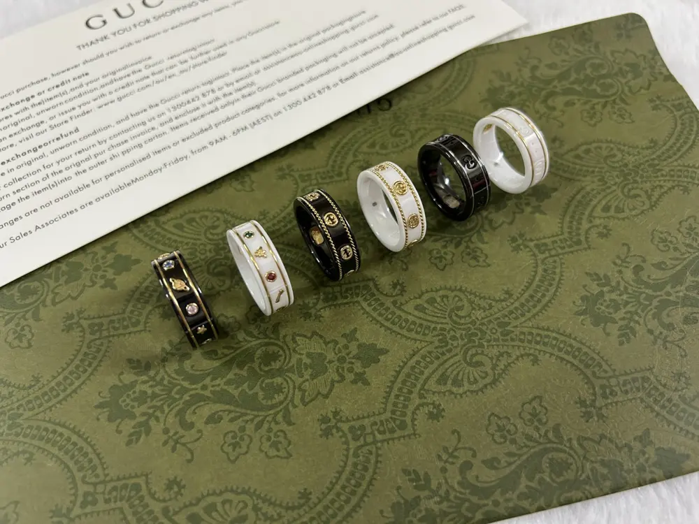 Gucci Ceramic ring size 6-11