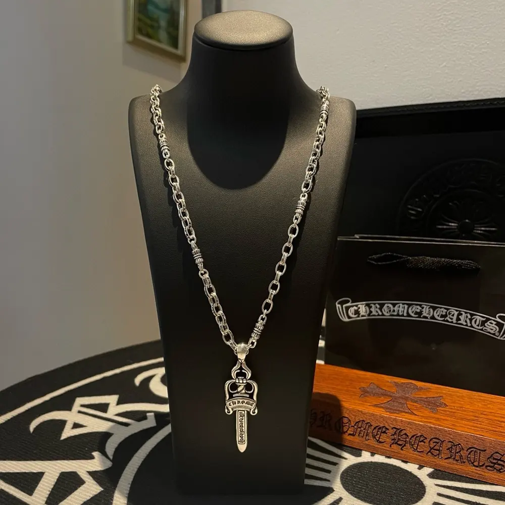 Chrome Hearts cross flower ball necklace