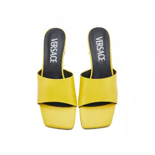 Versace new crystal heel slippers