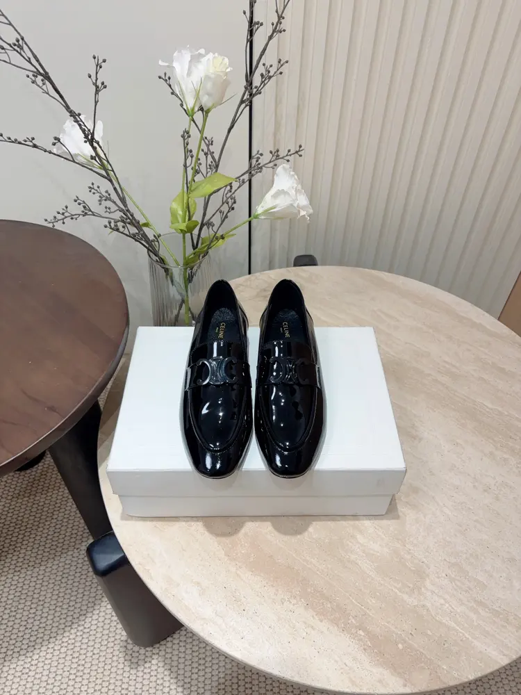 Celine Arc de Triomphe buckle loafers