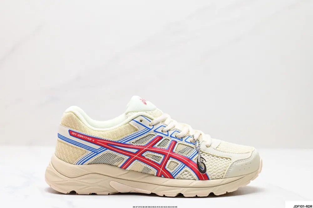 Asics/Asics breathable mesh upper with some synthetic leather material